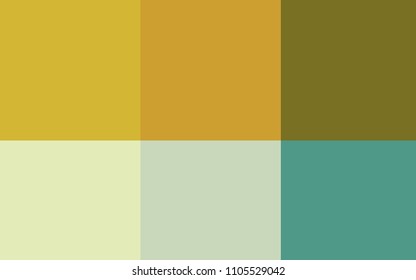 Light Green, Yellow vector background with bright palette. Color palette with set of colors. Template of colors for smart designers.