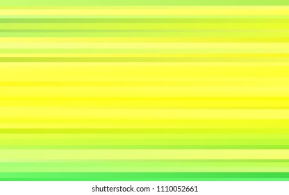 Light Green, Yellow vector background with straight lines. Glitter abstract illustration with colored sticks. Best design for your ad, poster, banner.