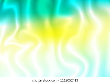 Light Green, Yellow vector background with bubble shapes. Creative geometric illustration in marble style with gradient. The elegant pattern for brand book.