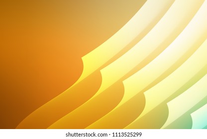 Light Green, Yellow vector background with straight lines. Lines on blurred abstract background with gradient. Template for your beautiful backgrounds.