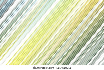 Light Green, Yellow vector background with straight lines. Shining colored illustration with narrow lines. Smart design for your business advert.