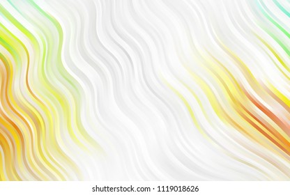 Light Green, Yellow vector background with bubble shapes. Shining illustration, which consist of blurred lines, circles. The template for cell phone backgrounds.