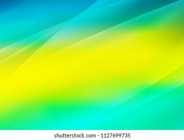 Light Green, Yellow vector background with straight lines. Lines on blurred abstract background with gradient. Smart design for your business advert.