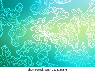 Light Green, Yellow vector background with lava shapes. Blurred geometric sample with gradient bubbles.  The best blurred design for your business.