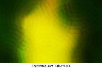 Light Green, Yellow vector background with bubbles. Abstract illustration with colored bubbles in nature style. Pattern can be used for ads, leaflets.