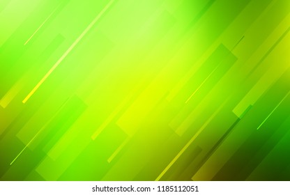 Light Green, Yellow vector background with straight lines. Blurred decorative design in simple style with lines. Pattern for ads, posters, banners.