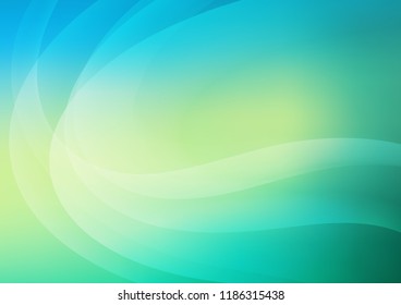 Light Green, Yellow vector background with liquid shapes. Creative geometric illustration in marble style with gradient. Brand new design for your ads, poster, banner.