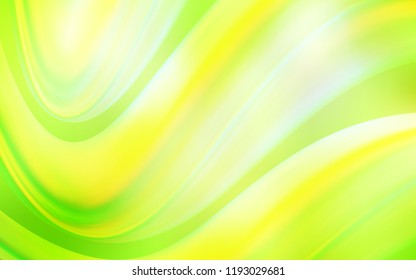 Light Green, Yellow vector background with lamp shapes. Creative illustration in halftone marble style with gradient. A completely new template for your business design.