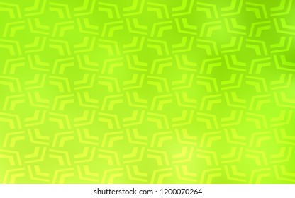 Light Green, Yellow vector background with curved circles. An elegant bright illustration with gradient. Textured wave pattern for backgrounds.