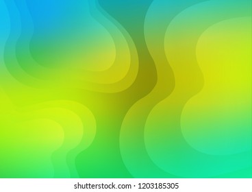 Light Green, Yellow vector background with lamp shapes. Shining crooked illustration in marble style. The elegant pattern for brand book.