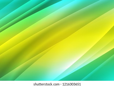Light Green, Yellow vector background with straight lines. Shining colored illustration with narrow lines. The pattern can be used for busines ad, booklets, leaflets