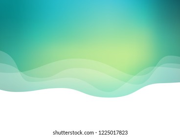 Light Green, Yellow vector background with abstract lines. Modern gradient abstract illustration with bandy lines. Brand new design for your ads, poster, banner.