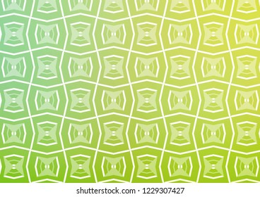 Light Green, Yellow vector background with straight lines. Shining colored illustration with narrow lines. Pattern for business booklets, leaflets.