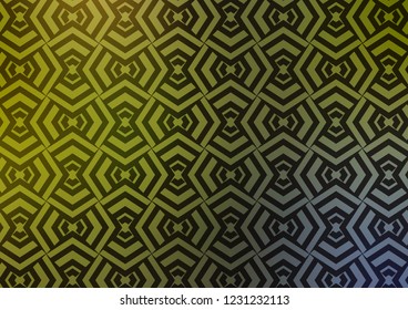 Light Green, Yellow vector background with straight lines. Blurred decorative design in simple style with lines. Pattern for business booklets, leaflets.