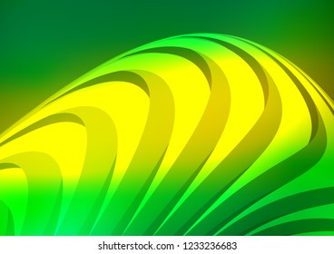 Light Green, Yellow vector background with straight lines. Lines on blurred abstract background with gradient. Best design for your ad, poster, banner.