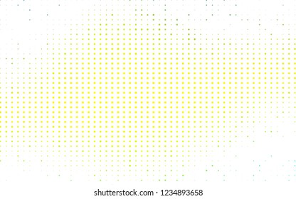Light Green, Yellow vector background with bubbles. Modern abstract illustration with colorful water drops. Pattern for ads, leaflets.