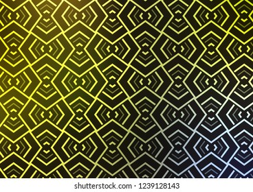 Light Green, Yellow vector background with straight lines. Glitter abstract illustration with colored sticks. Pattern for business booklets, leaflets.