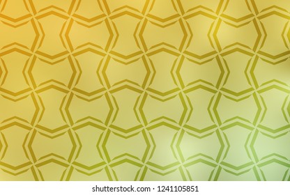 Light Green, Yellow vector background with straight lines. Decorative shining illustration with lines on abstract template. Pattern for your busines websites.