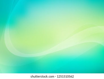 Light Green, Yellow vector background with abstract lines. Colorful abstract illustration with gradient lines. A new texture for your  ad, booklets, leaflets.