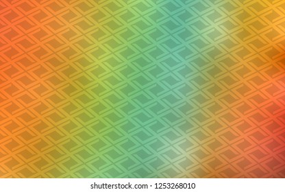 Light Green, Yellow vector background with rectangles. Glitter abstract illustration with rectangular shapes. Pattern for busines ad, booklets, leaflets