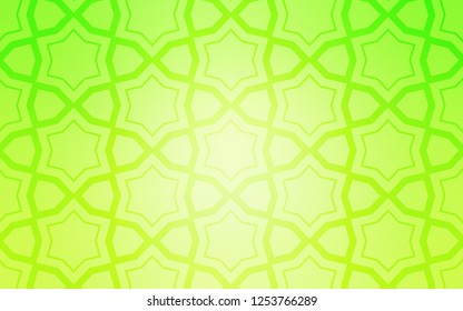 Light Green, Yellow vector background with colored stars. Modern geometrical abstract illustration with stars. Smart design for your business advert.