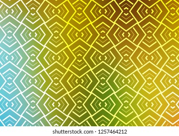Light Green, Yellow vector background with straight lines. Blurred decorative design in simple style with lines. Best design for your ad, poster, banner.