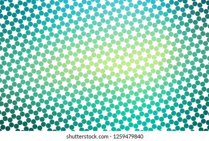 Light Green, Yellow vector background with bubbles. Blurred bubbles on abstract background with colorful gradient. Design for business adverts.