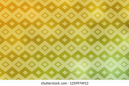 Light Green, Yellow vector background with rectangles. Glitter abstract illustration with rectangular shapes. Pattern for busines ad, booklets, leaflets