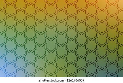 Light Green, Yellow vector background with straight lines. Decorative shining illustration with lines on abstract template. The pattern for ad, booklets, leaflets.