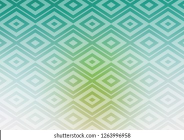 Light Green, Yellow vector background with lines, rhombuses. Colorful decorative design in simple style with lines, rhombuses. Smart design for your business advert.