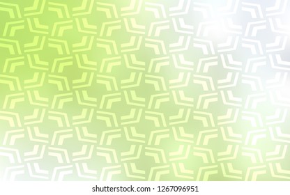 Light Green, Yellow vector background with liquid shapes. A sample with blurred bubble shapes. A completely new memphis design for your business.