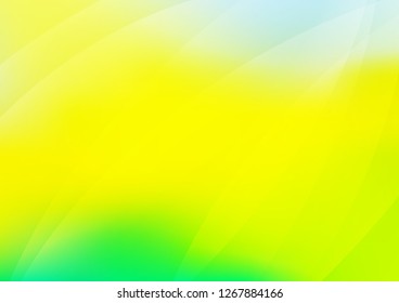 Light Green, Yellow vector background with straight lines. Glitter abstract illustration with colored sticks. The pattern can be used for websites.