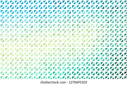 Light Green, Yellow vector background with triangles. Triangles on abstract background with colorful gradient. Best design for your ad, poster, banner.