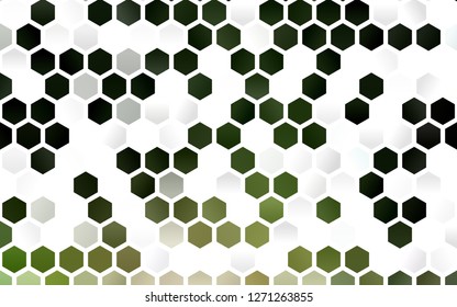 Light Green, Yellow vector background with hexagons. White background with colorful hexagons. Beautiful design for your business advert.