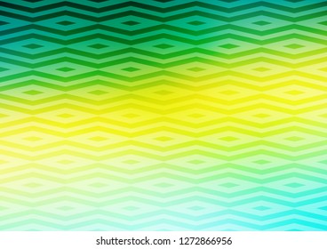 Light Green, Yellow vector background with triangles. Beautiful illustration with triangles in nature style. Smart design for your business advert.
