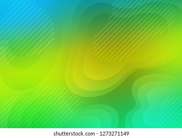 Light Green, Yellow vector background with straight lines. Modern geometrical abstract illustration with staves. Smart design for your business advert.