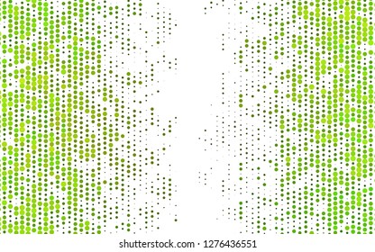 Light Green, Yellow vector background with bubbles. Glitter abstract illustration with blurred drops of rain. Pattern of water, rain drops.