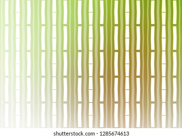 Light Green, Yellow vector background with straight lines. Shining colored illustration with narrow lines. The template can be used as a background.