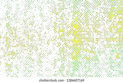 Light Green, Yellow vector background with bubbles. Blurred decorative design in abstract style with bubbles. Design for posters, banners.