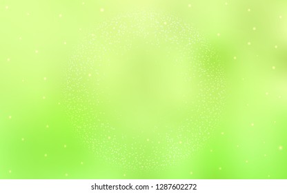 Light Green, Yellow vector background with galaxy stars. Modern abstract illustration with Big Dipper stars. Pattern for astrology websites.
