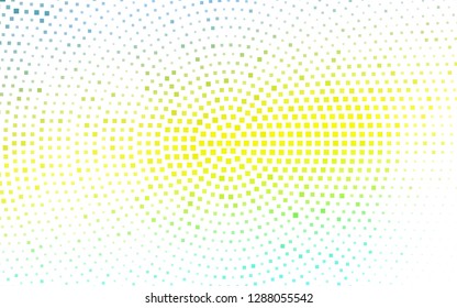 Light Green, Yellow vector background with rectangles. Rectangles on abstract background with colorful gradient. Best design for your ad, poster, banner.