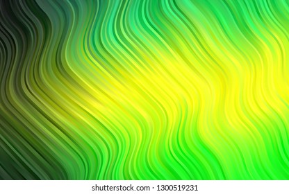 Light Green, Yellow vector background with bubble shapes. Creative illustration in halftone marble style with gradient. Marble design for your web site.