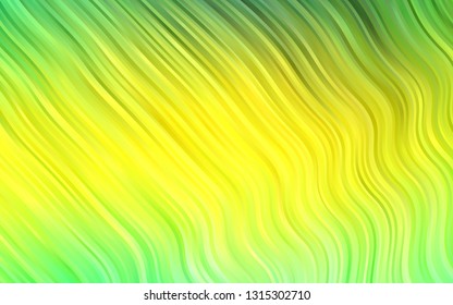 Light Green, Yellow vector background with bubble shapes. A sample with blurred bubble shapes. Marble design for your web site.