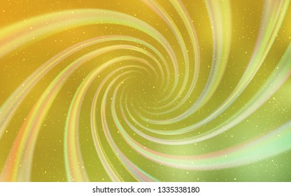 Light Green, Yellow vector background with astronomical stars. Modern abstract illustration with Big Dipper stars. Best design for your ad, poster, banner.