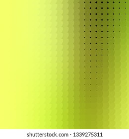 Light Green, Yellow vector background with circles. Glitter abstract illustration with colorful drops. Pattern for booklets, leaflets.