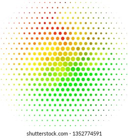 Light Green, Yellow vector background with circles. Abstract decorative design in gradient style with bubbles. Design for your commercials.