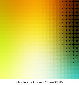 Light Green, Yellow vector background with circles. Modern abstract illustration with colorful circle shapes. Pattern for wallpapers, curtains.