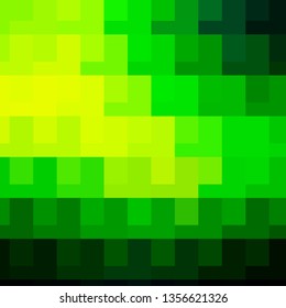 Light Green, Yellow vector background with rectangles. Abstract gradient illustration with colorful rectangles. Pattern for commercials, ads.