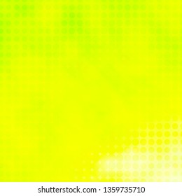 Light Green, Yellow vector background with circles. Colorful illustration with gradient dots in nature style. Pattern for wallpapers, curtains.