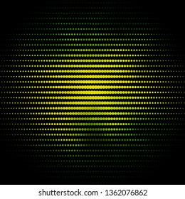 Light Green, Yellow vector background with circles. Abstract colorful disks on simple gradient background. Pattern for booklets, leaflets.